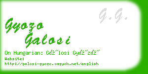 gyozo galosi business card